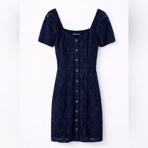 Abercrombie & Fitch Navy Lace Mini Dress